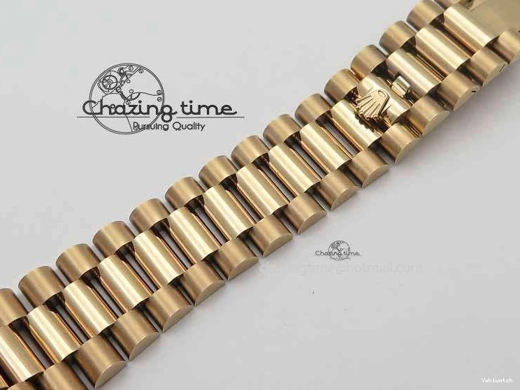 RG Edition On Best A3255 RG President Noob 228239 40mm 1:1 RG Bracelet Day-Date Dial 0409